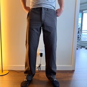Men's Lululemon dress pants - light army colour with pinstripe